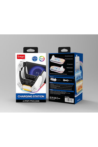 İpega Pg-p5p03 3in1 Ps Portal/ps5 Dualsense Rgb Şarj İstasyonu Dock