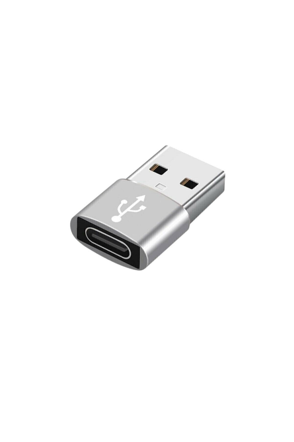 Erkek Usb To Dişi Type-c Çevirici Data Otg Adaptör Dönüştürücü
