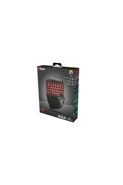 Trust 22881 Assa Usb Kişiselleştirilebilir Rgb Num Pad Tek El Klavye