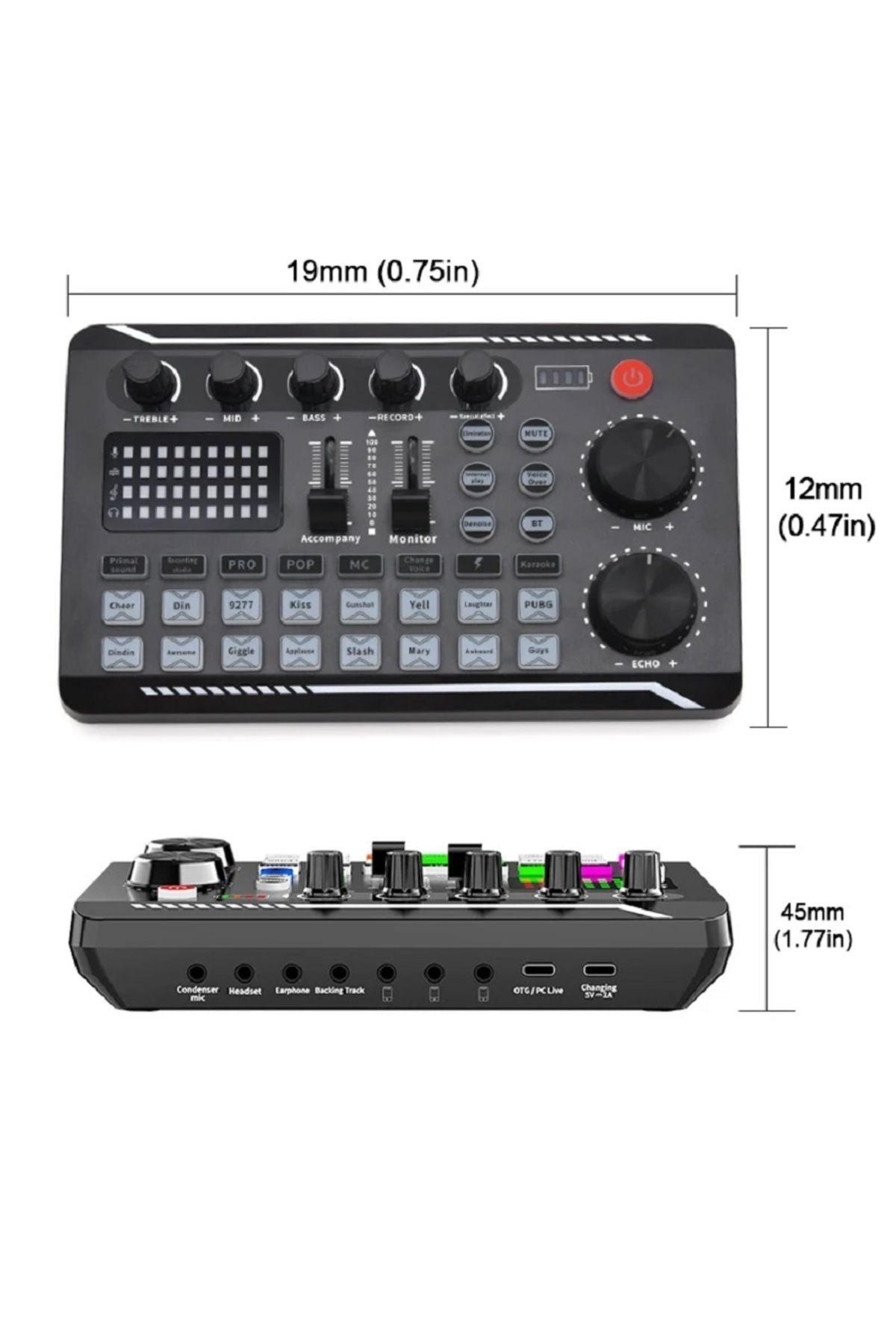 Lgt240 Filtreli Condenser Mikrofon F998 Live Plus Ses Kartı Ve Standlı Set