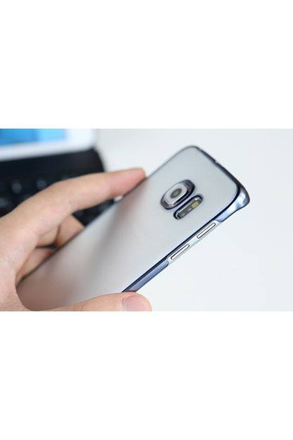 Samsung Galaxy Uyumlu S6 Edge Neon Seri Koruyucu Yapı Kılıf Siyah Kılıf