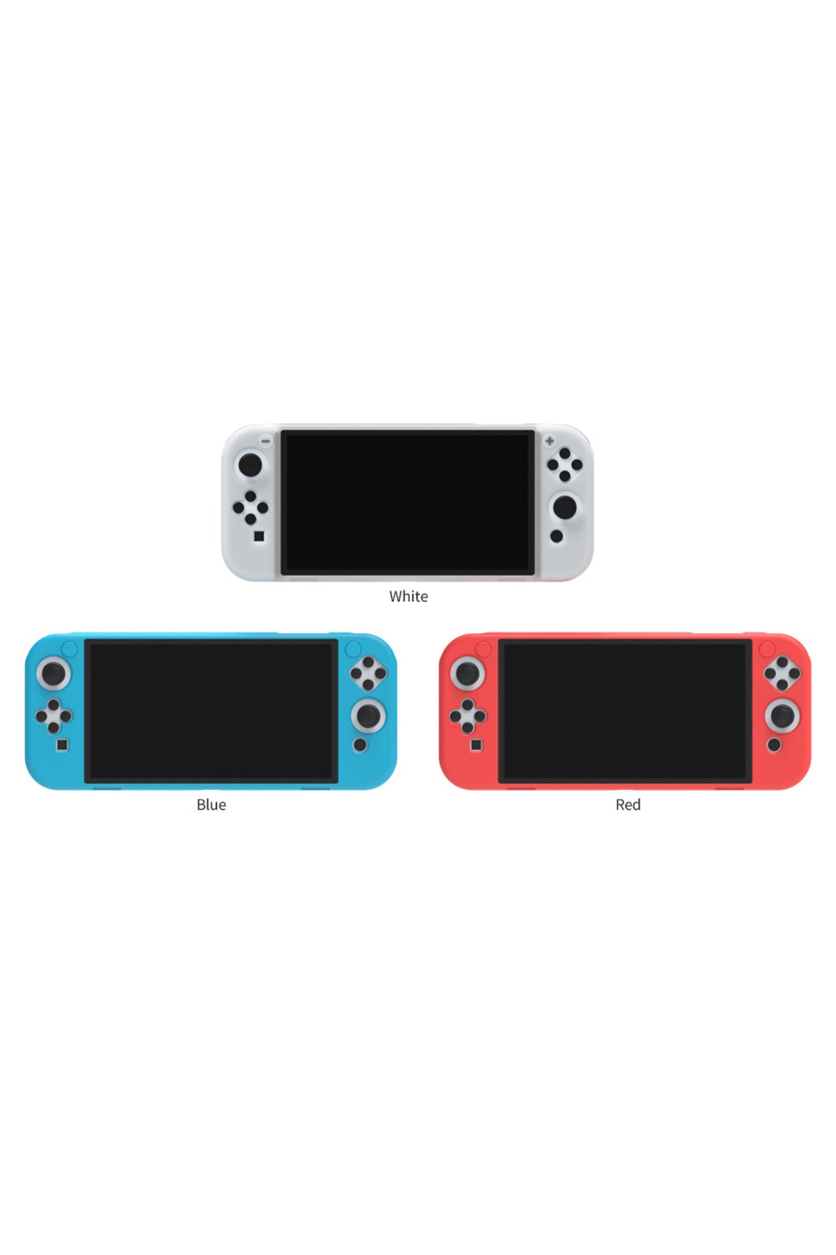 Nintendo Switch Oled El Destekli Grip Tasarımlı Koruyucu Silikon Kılıf Kırmızı