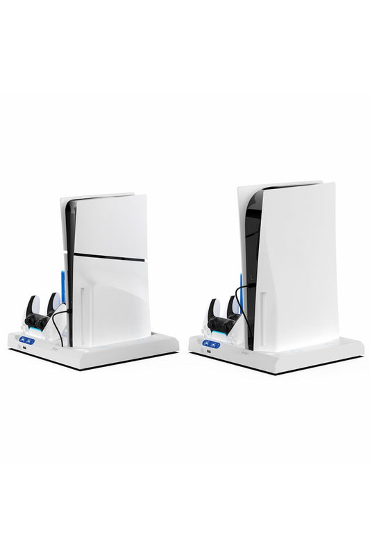 İpega Ps5 Slim Dijital/ps5 Slim Disk Multifonksiyonel Şarjlı,soğutucu Fanlı,vr Standlı Cd Raf Stand
