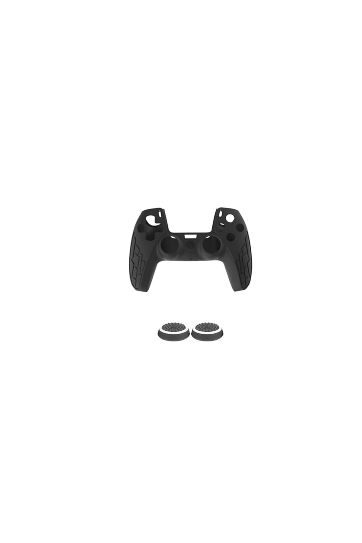 Cafele Ps5 Dualsense Joystick Silikon Kılıf + Analog Koruyucu Siyah