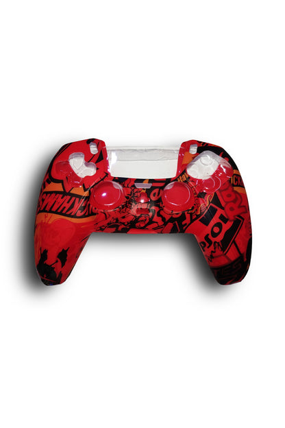 Ps5 Controller Kuru Kafa Serisi Desenli Koruyucu Silikon Kılıf Model-11
