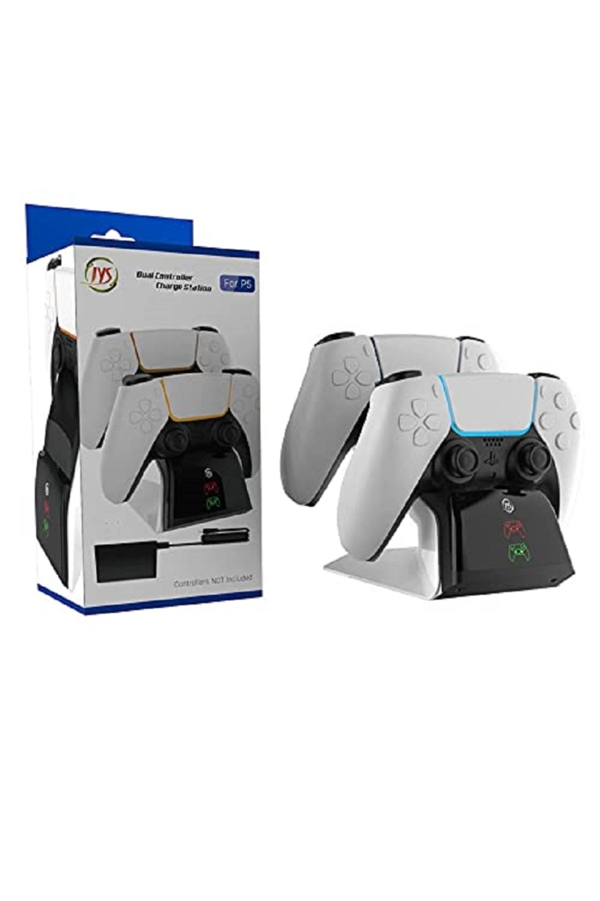 PS5 Dualsense /PS5 Slim/PS5 PRO Gamepad Hızlı Şarj İstasyonu Çift Kol Şarj Ünitesi AC Adaptörlü