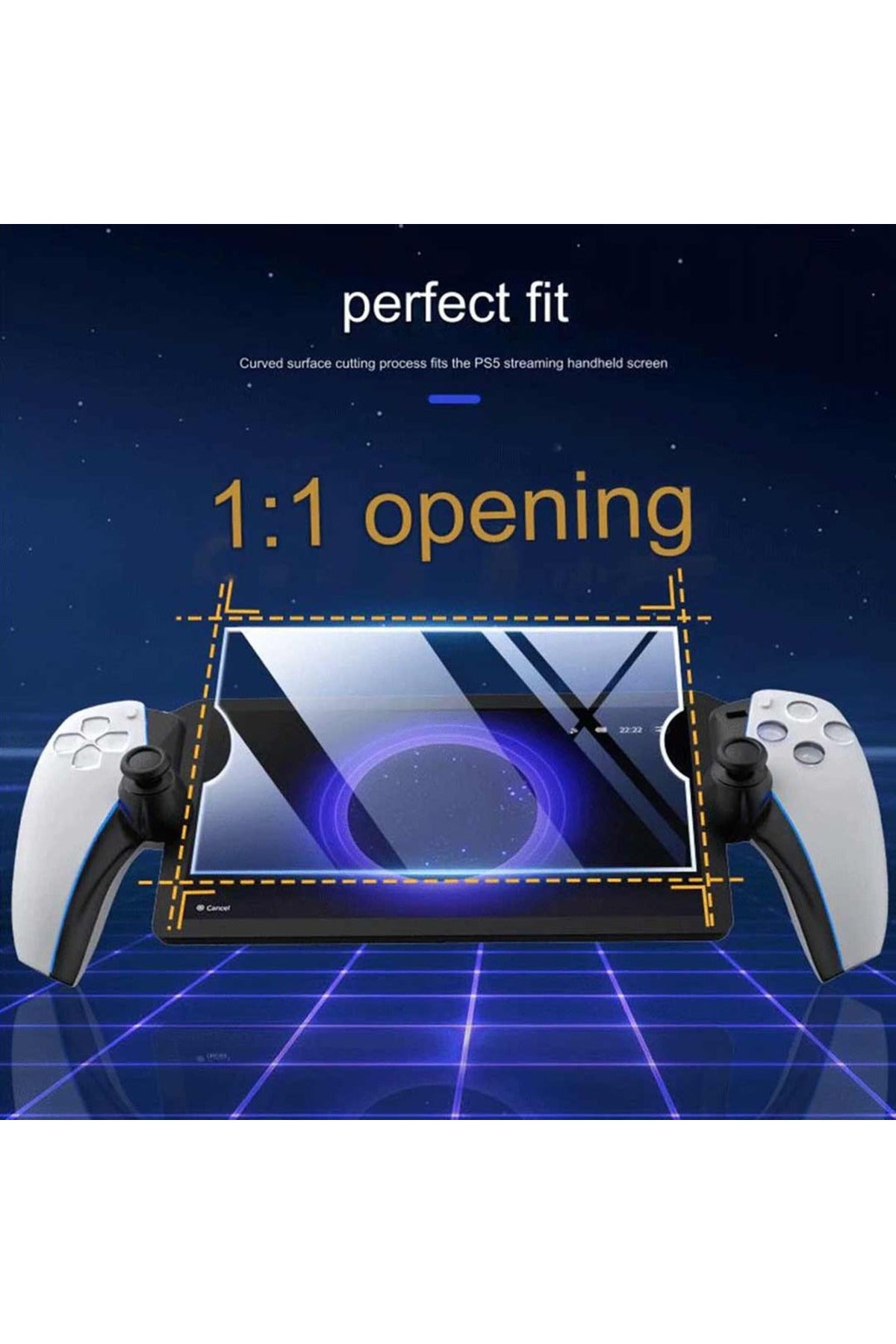 Iıne Playstation Portal Temperli Yüksek Çözünürlüklü Anti Parmak İzi Önleyici Ekran Koruyucu