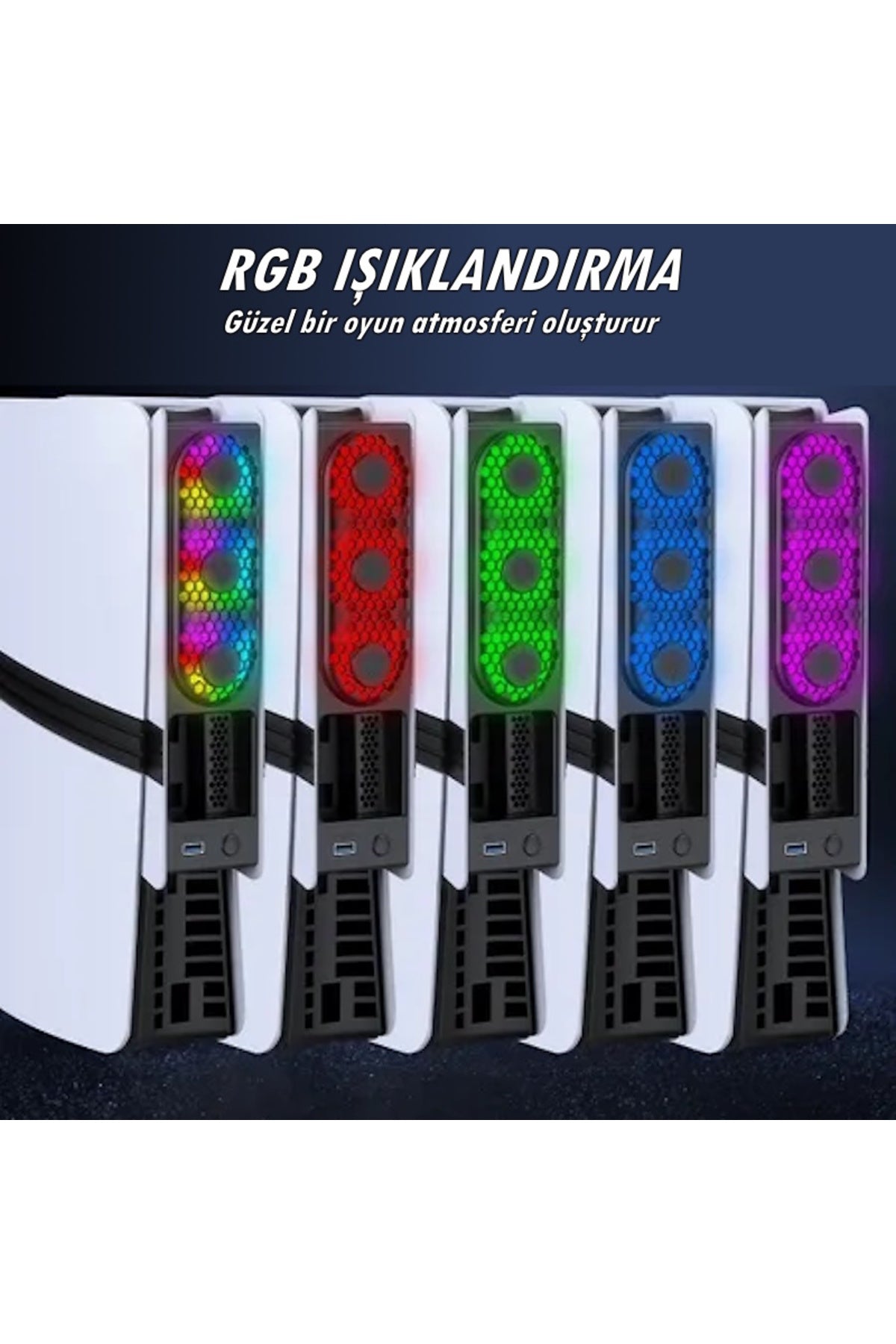 P5228 PS5 Pro/PS5 Slim RGB Soğutucu Fan