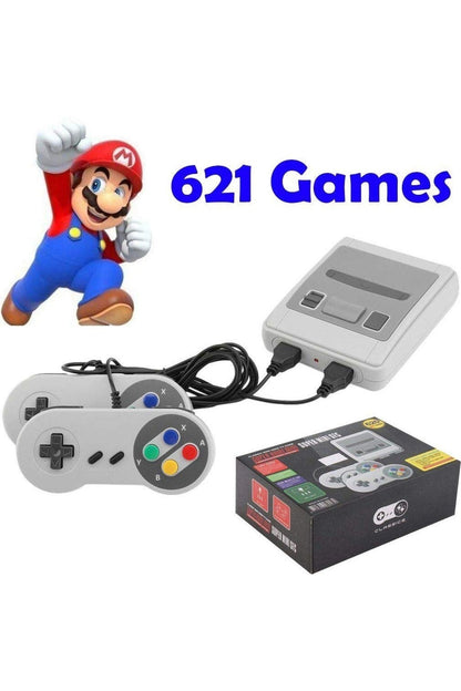 Retro 8 Bit 621 Oyunlu Sfc Hdmi Oyun Konsolu-ultra Mini Siyah