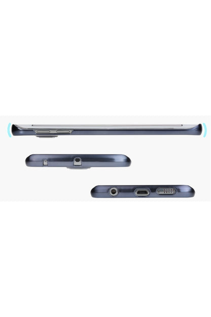 Samsung Galaxy Uyumlu S6 Edge Neon Seri Koruyucu Yapı Kılıf Siyah Kılıf