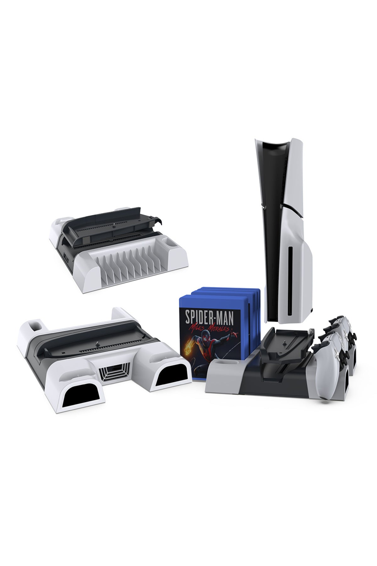 Ps5 Disk Dijital/ps5 Slim Disk Dijital Uyumlu Multi Fonksiyonel Soğutucu Şarj İstasyonu