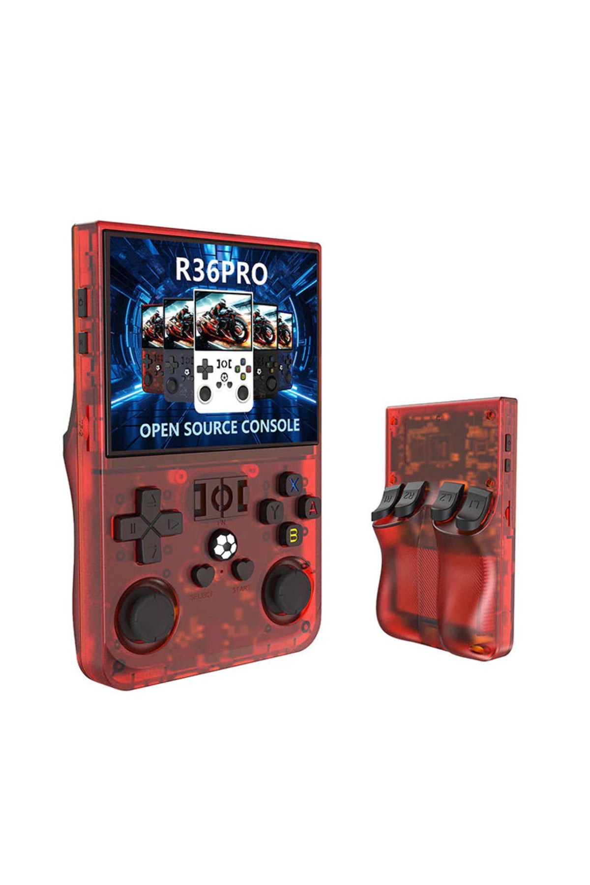 R36PRO Retro Video Oyun Konsolu Linux Sistemi 3.5 Inç IPS Ekran 64 GB Taşınabilir El Konsolu
