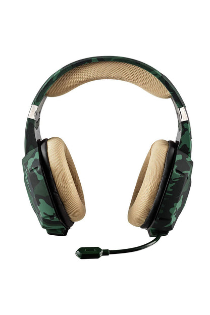 Gxt 322c Carus Yeşil Kamuflaj Gamer Kulaklık Siyah
