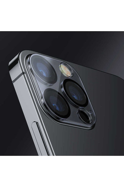 Apple Uyumlu iPhone 12 Pro Integrated Kamera Lens Koruyucu Cam Şeffaf