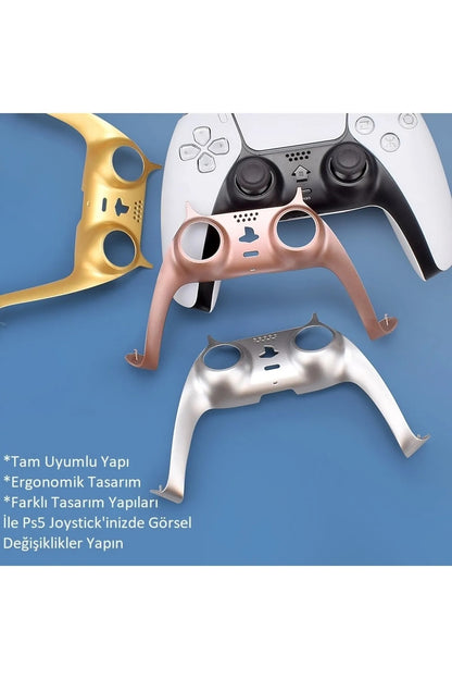 Ps5 Dualsense Kontroller Dekoratif Kaplama-analog Koruyucu Hediyeli