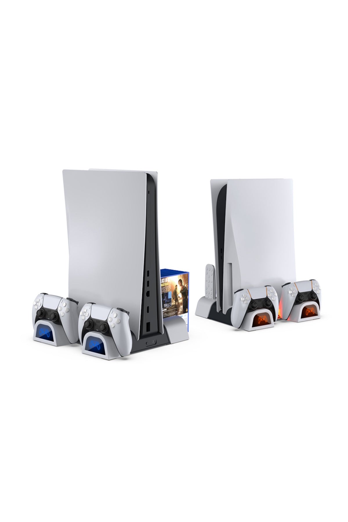 Ps5 Disk Dijital/ps5 Slim Disk Dijital Uyumlu Multi Fonksiyonel Soğutucu Şarj İstasyonu