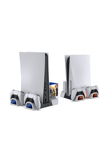 Ps5 Disk Dijital/ps5 Slim Disk Dijital Uyumlu Multi Fonksiyonel Soğutucu Şarj İstasyonu