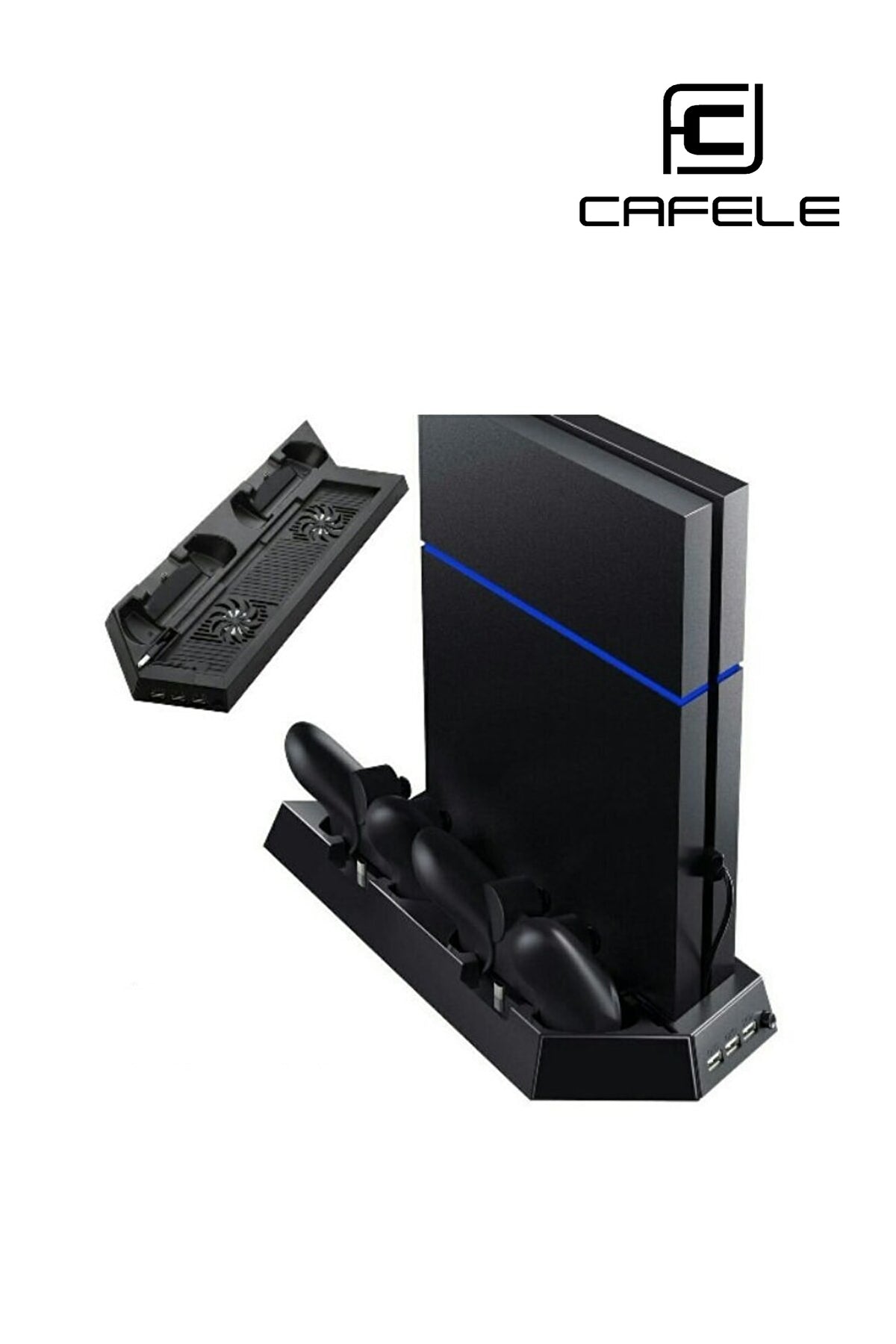 Ps4 Fat-ps4 Slim-ps4 Pro Joystick Kol Şarjlı Multifonksiyonel Fanlı Dikey Stand