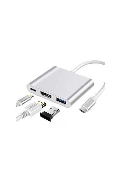 3in1 USB Type-C HDMI Girişli USB Çoklayıcı - C31U