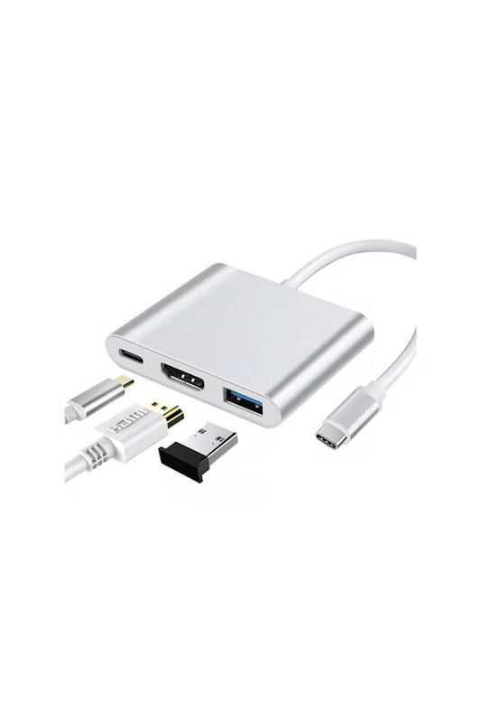 3in1 USB Type-C HDMI Girişli USB Çoklayıcı - C31U