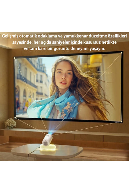 Taşınabilir Akıllı Mini 4K Projeksiyon Cihazı - K8