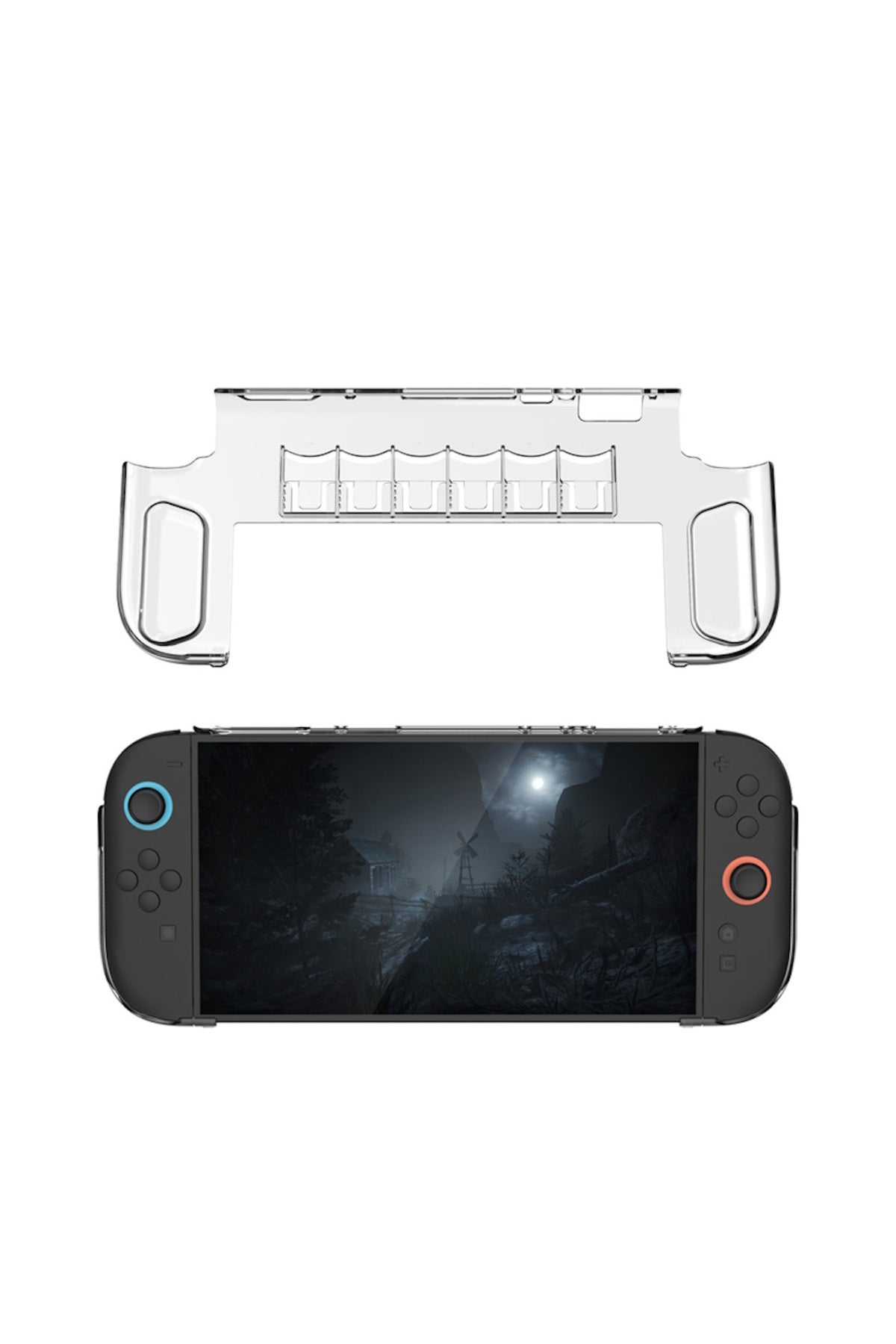 Nintendo Switch-2 Uyumlu MicroSD Tutucu Şeffaf kristal Koruyucu Kılıf-TNS-3155