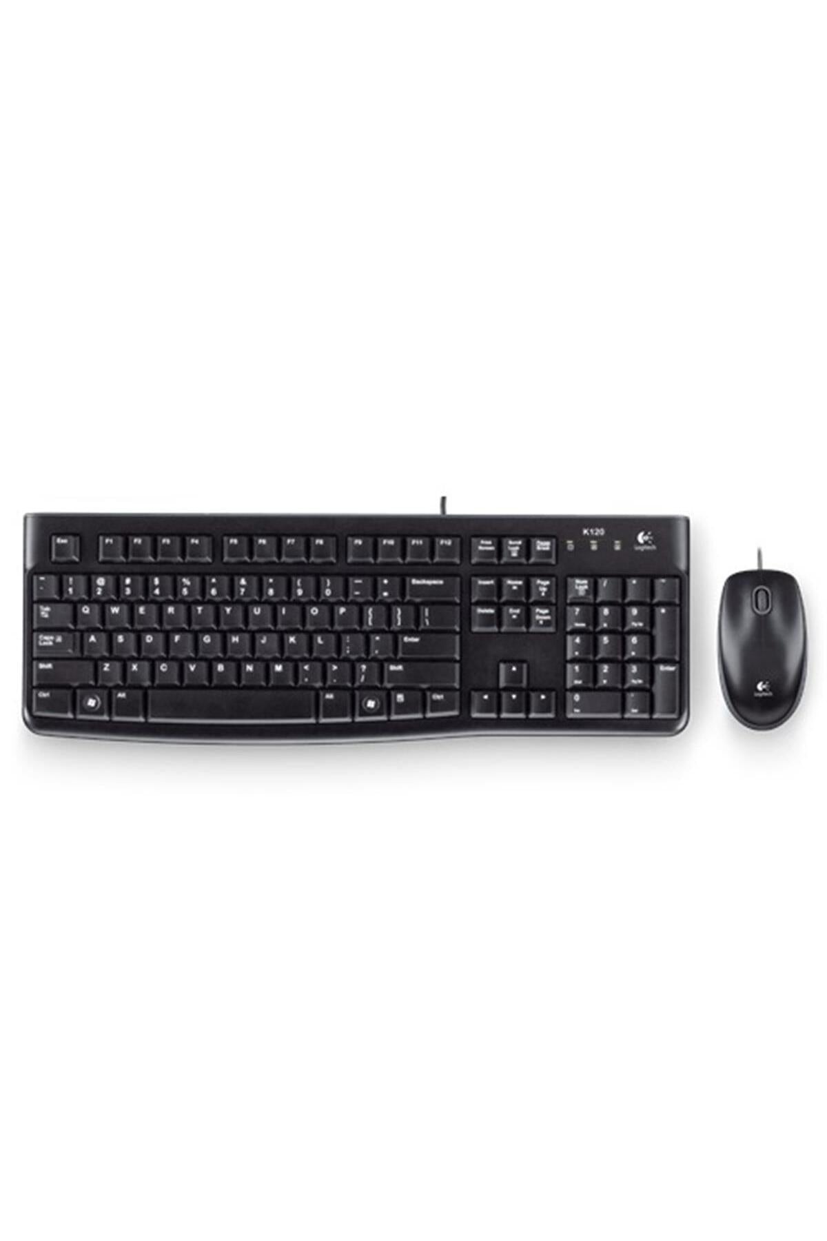 Logitech Mk120 Kablolu Q Klavye-mouse Set Siyah