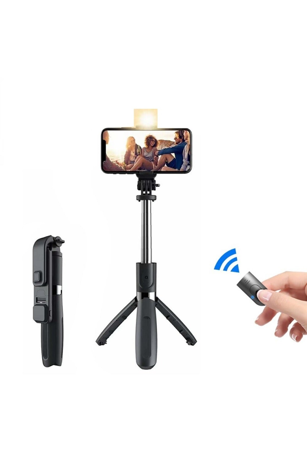 L02s Bluetooth Kumandalı Işıklı Tripod Selfie Çubuğu