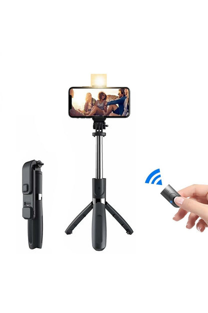 L02s Bluetooth Kumandalı Işıklı Tripod Selfie Çubuğu
