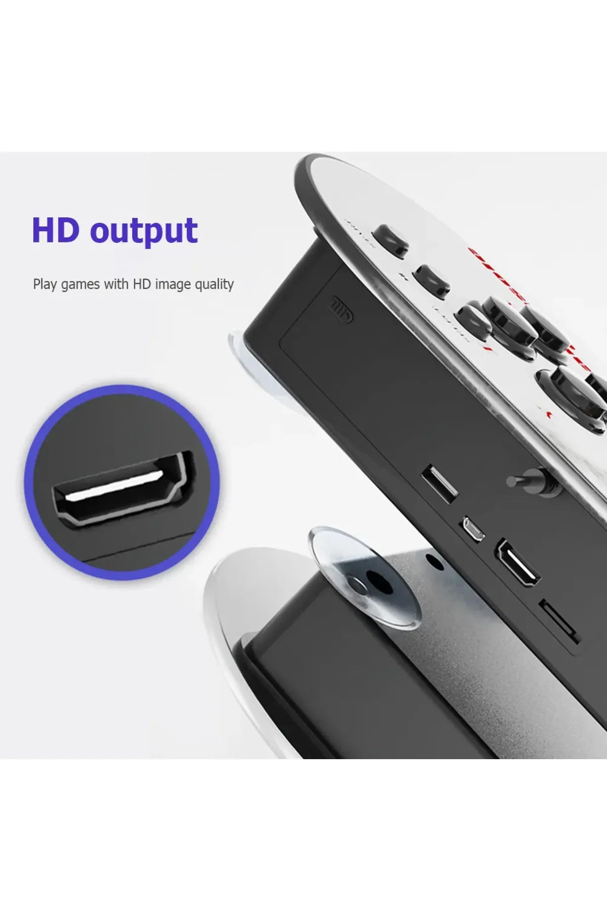 M9 64GB Arcade Retro 4K HDMI Oyun Konsolu 10000 Oyun Çift Kontroller