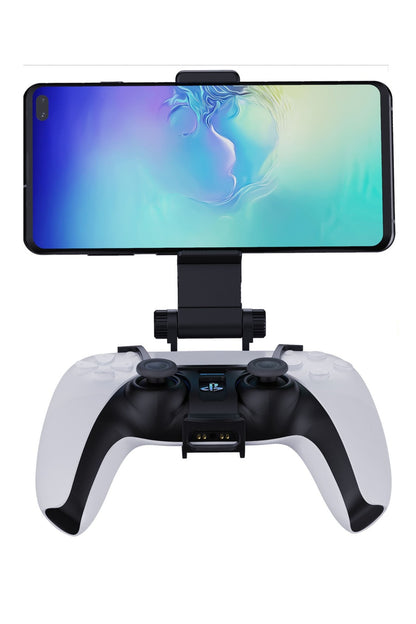 Ayarlanabilir Ps5 Oyun Kolu Telefon Tutucu Siyah
