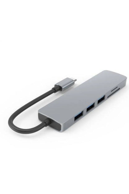 6-1 Apple Uyumlu MacBook Matebook Usb 3.0 Kart Okuyucu Hdmi Type-c Çevirici HDMI