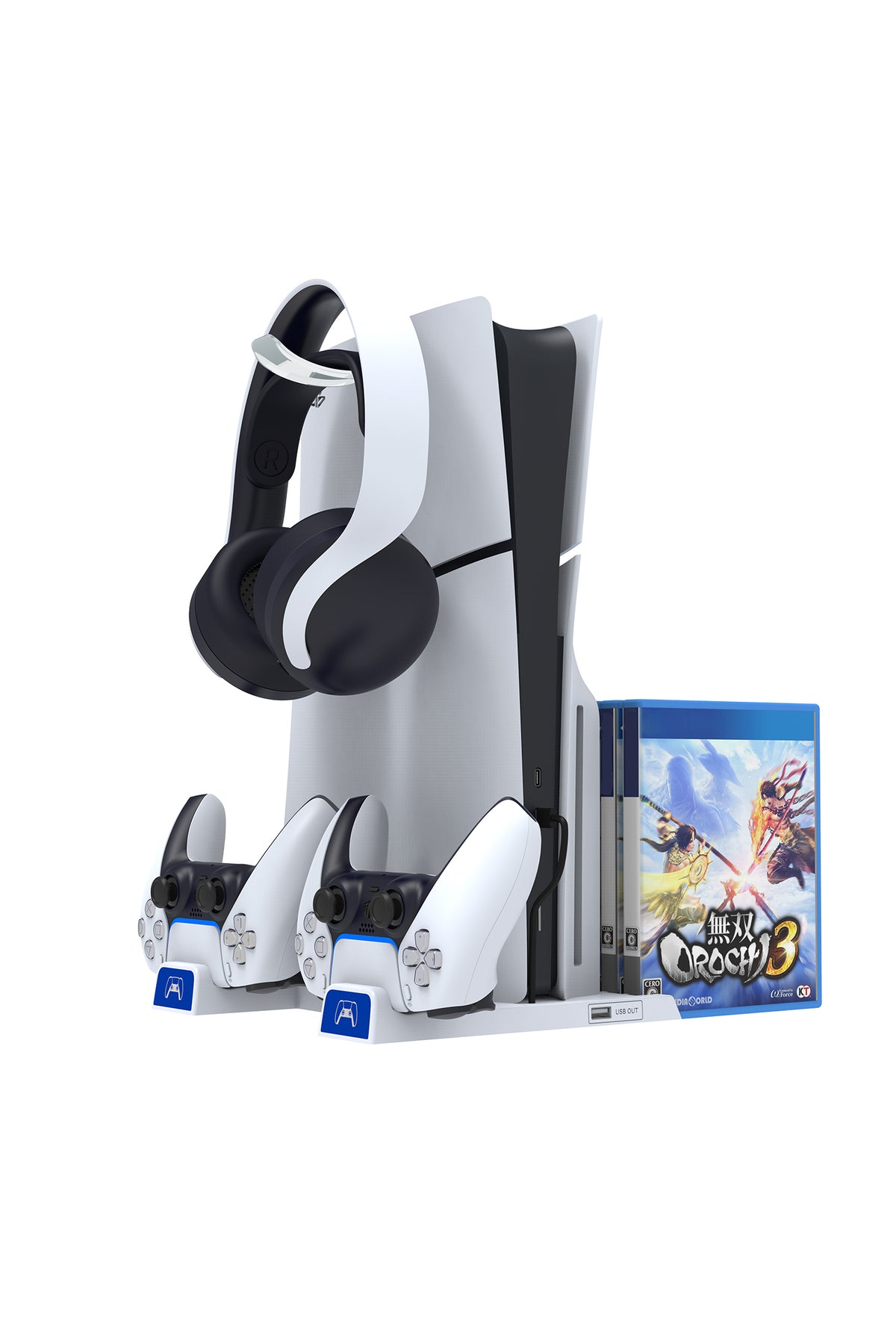 İpega Ps5 Slim Dijital/ps5 Uyumlu Multifonksiyonel Cd Raflı Şarj Istasyonlu Fanlı Soğutucu Stand