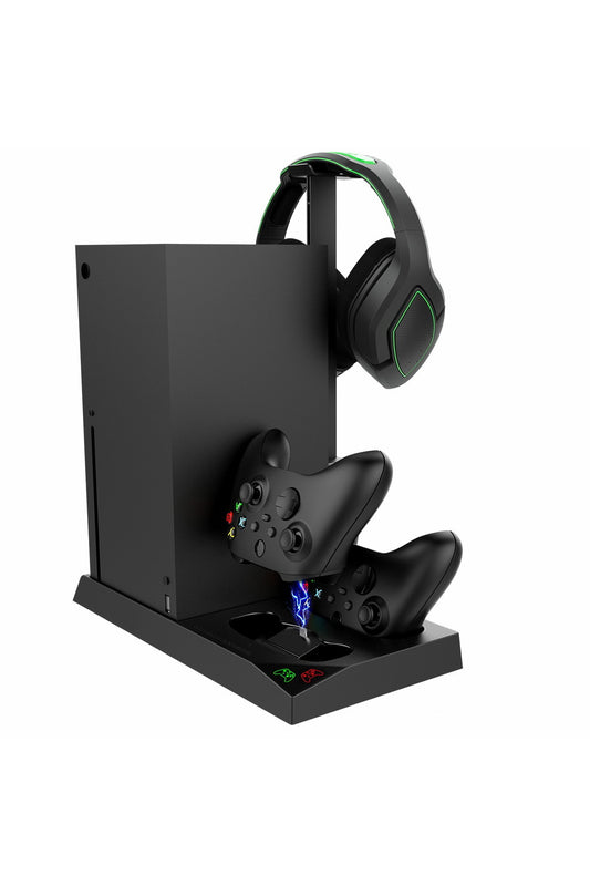 Xbox Series X Çok Amaçlı Şarj İstasyonu Stand Askılı Soğutucu Şarj Edilebilir Pil Set