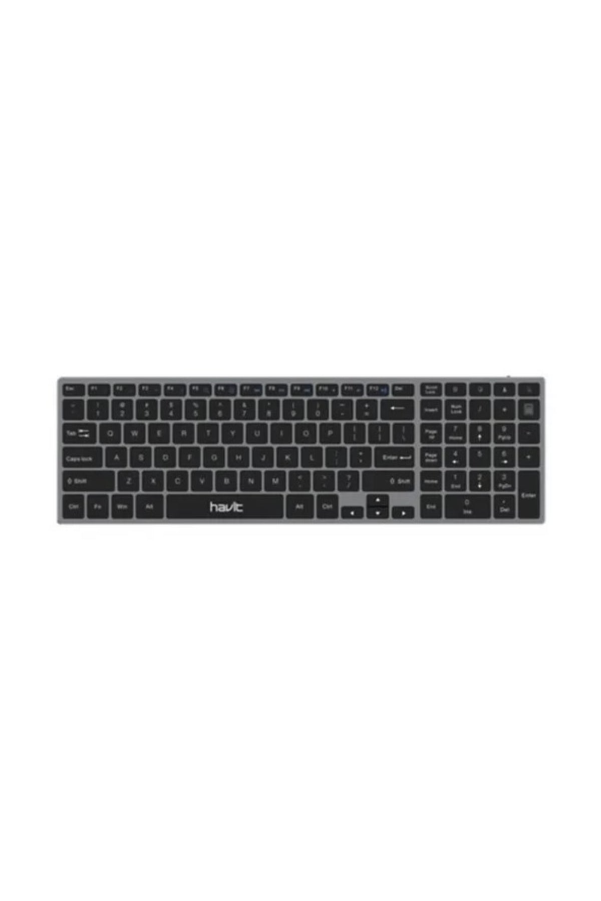Havit KB263BT Bluetooth Multimedya Q Klavye Gri