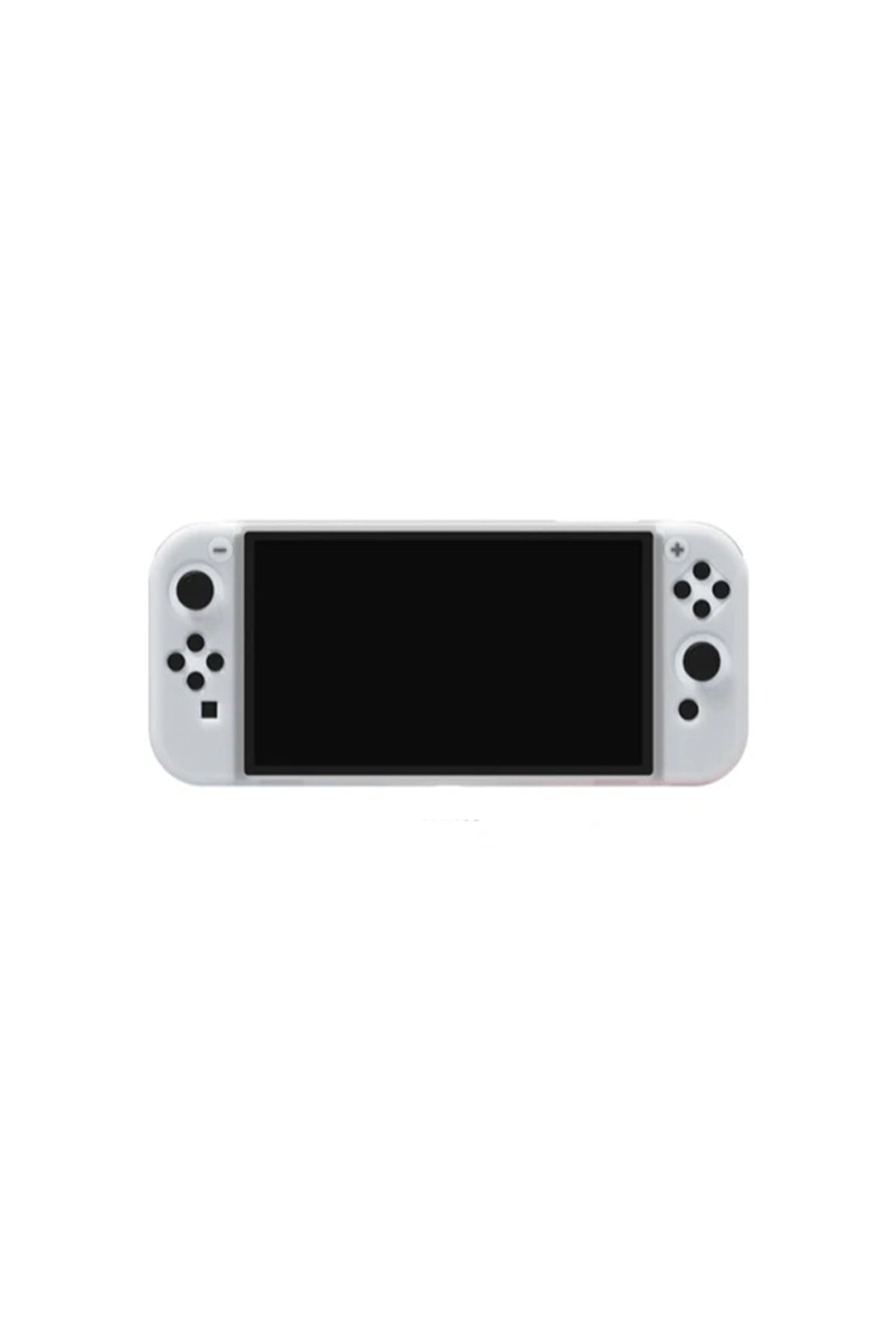 Nintendo Switch Oled El Destekli Grip Tasarımlı Koruyucu Silikon Kılıf Beyaz