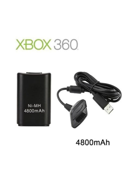 Knt-01 4800mah Xbox 360 Joystick Kol Batarya Şarj Kablosu