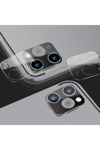 Apple Uyumlu iPad  Pro 12.9 2020 4.nesil Kamera Lens Koruyucu Cam Şeffaf