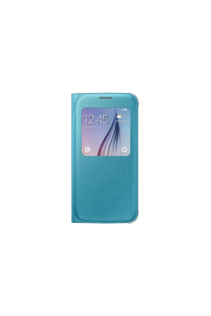 Samsung Galaxy S6 Orjinal Uyku Modlu Pencereli Deri Kılıf