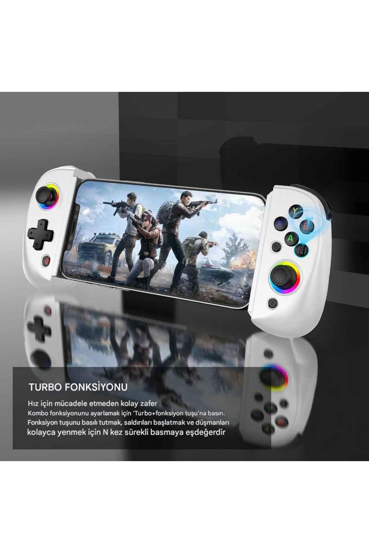 BSP-D8 Bluetooth 5.2 Android/Ios Tablet Telefon Uyumlu Mobil Telefon Tutucu Joystick Gamepad