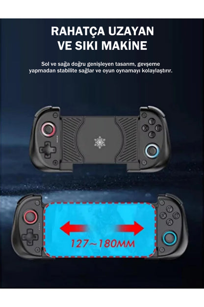 Android/IOS Uyumlu Kablosuz Soğutuculu RGB Joystick - X5 Mini