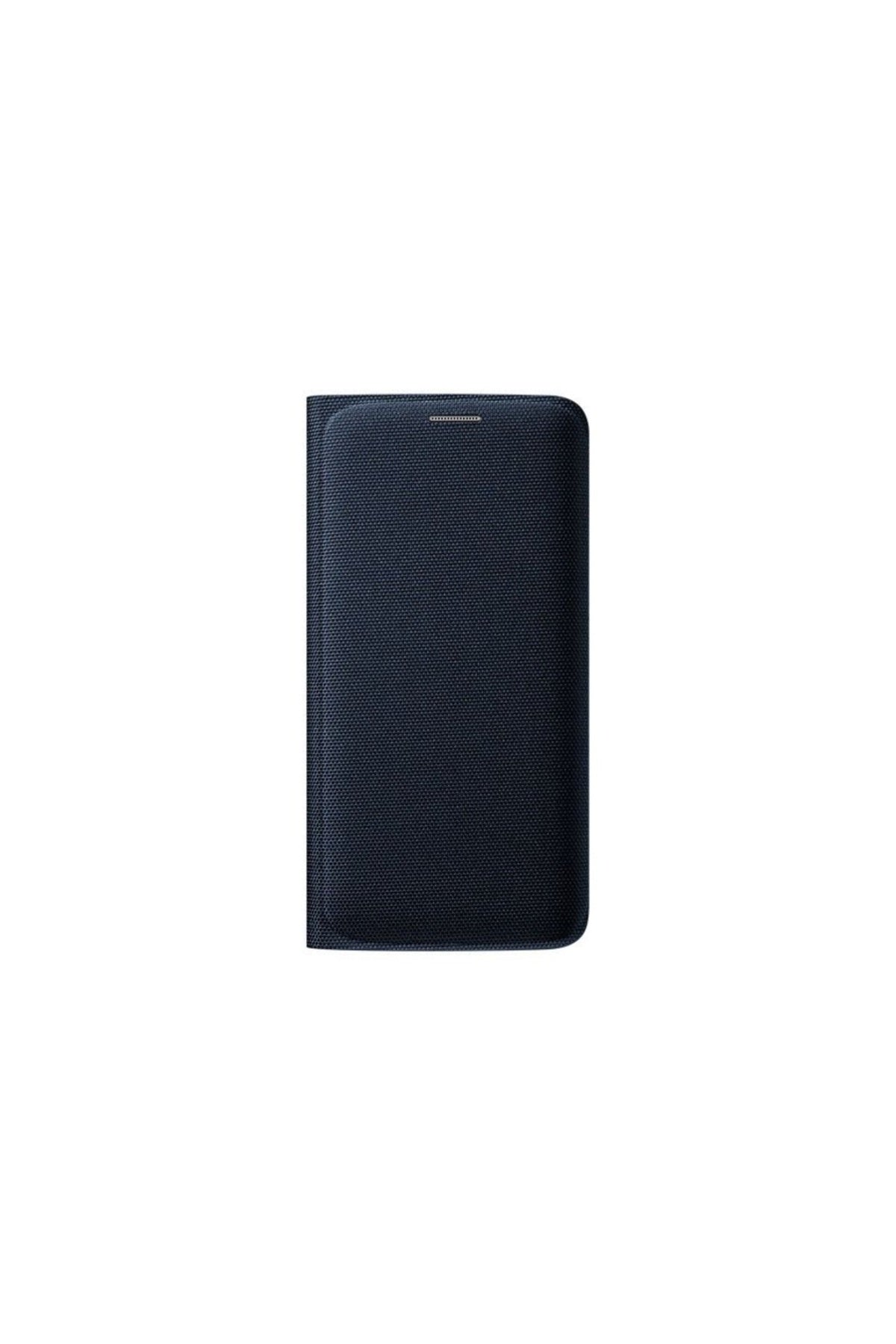 Samsung Galaxy S6 Orjinal Uyku Modlu Wallet Fabric Kılıf-lacivert Siyah Kılıf