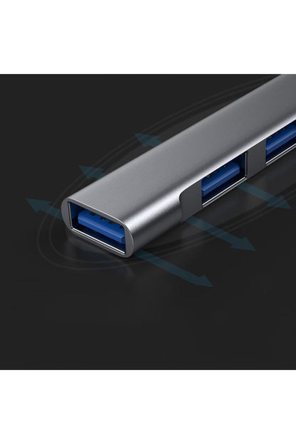 Type C Giriş 4x Usb Hub Otg Cihazı Laptop Notebook Bilgisayar Telefon Televizyon Usb Çoklayıcı