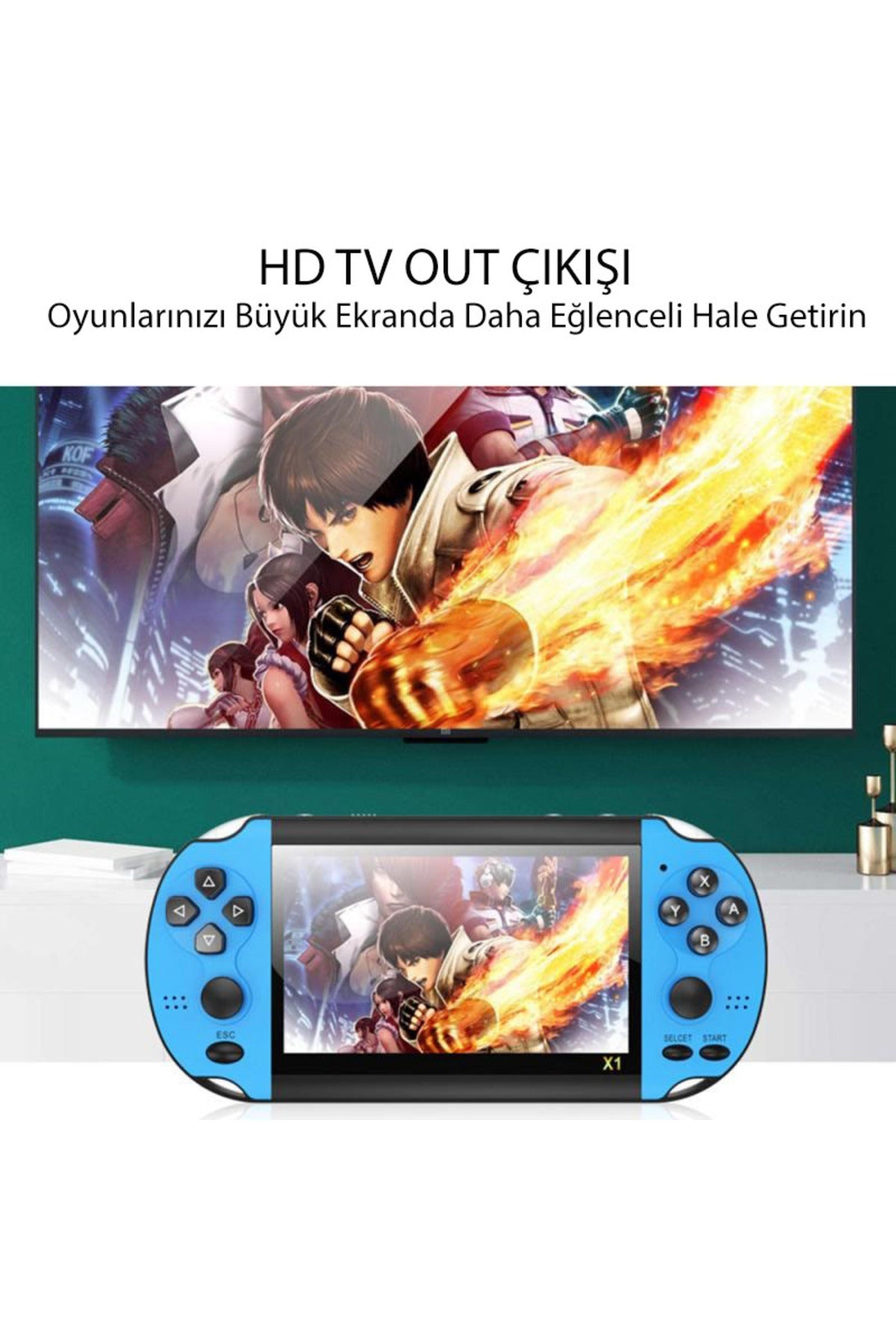 Retro X1 Psp Model 4.3 Tv Out Taşınabilir Oyun Konsolu-kırmızı