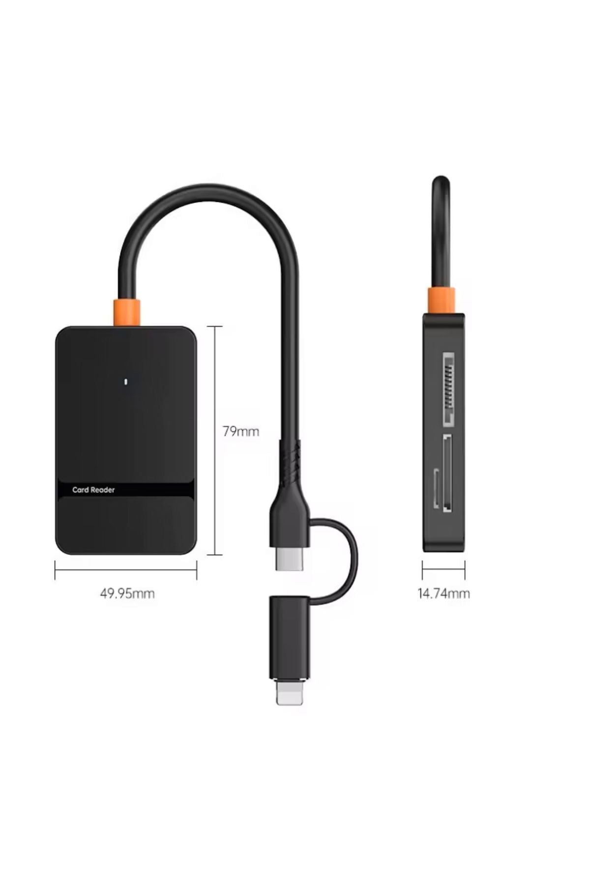 Ads-315 5-gbps Usb-c + Usb 8in1 Port Ms Cf Tf/sd Dhc Sdxc Kamera Kart Okuyucu HDMI