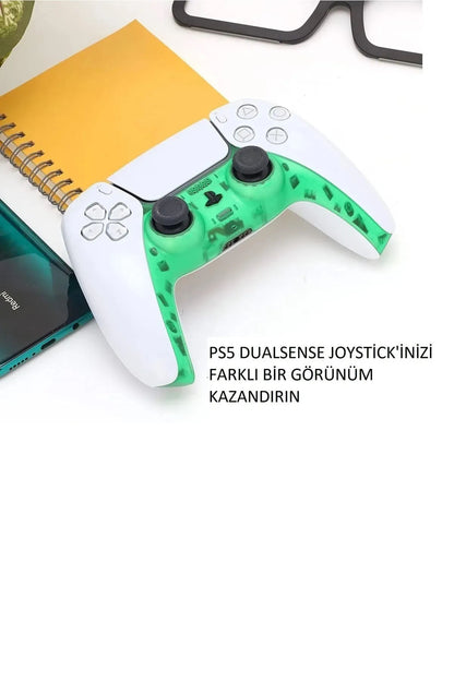 Desenli Sony Ps5/ps4/ps3 Analog Koruyucu Silikon Pad-kaptan Amerika Sarı