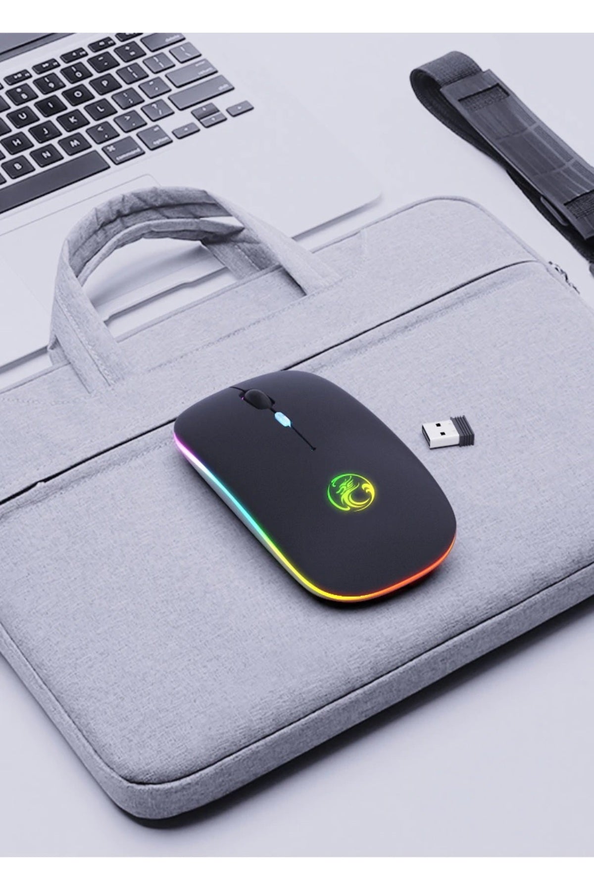 1600dpi Rgb Işıklı Şarjlı Oyuncu Gamer Kablosuz Mouse Fare