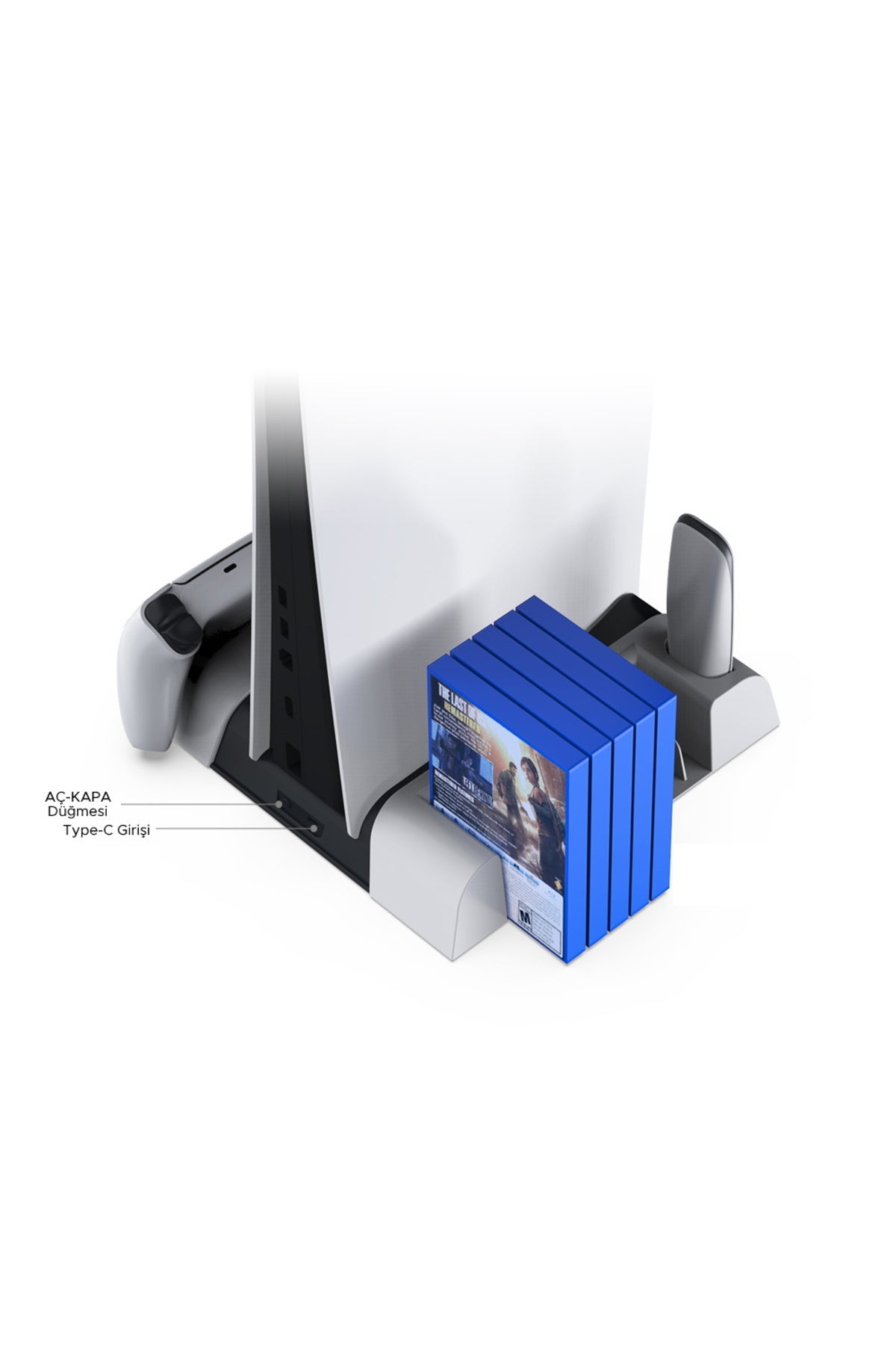 Dobe Tp5 05100 Ps5 Led Göstergeli Fanlı Oyun Hazneli Şarj Stand