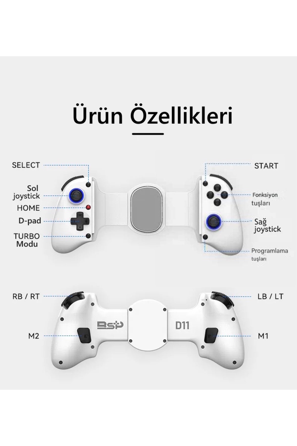 Yues Sony PS5 Joystick Dualsense Gamepad Analog Koruyucu (PS5/PS4/Xbox One Uyumlu) N117