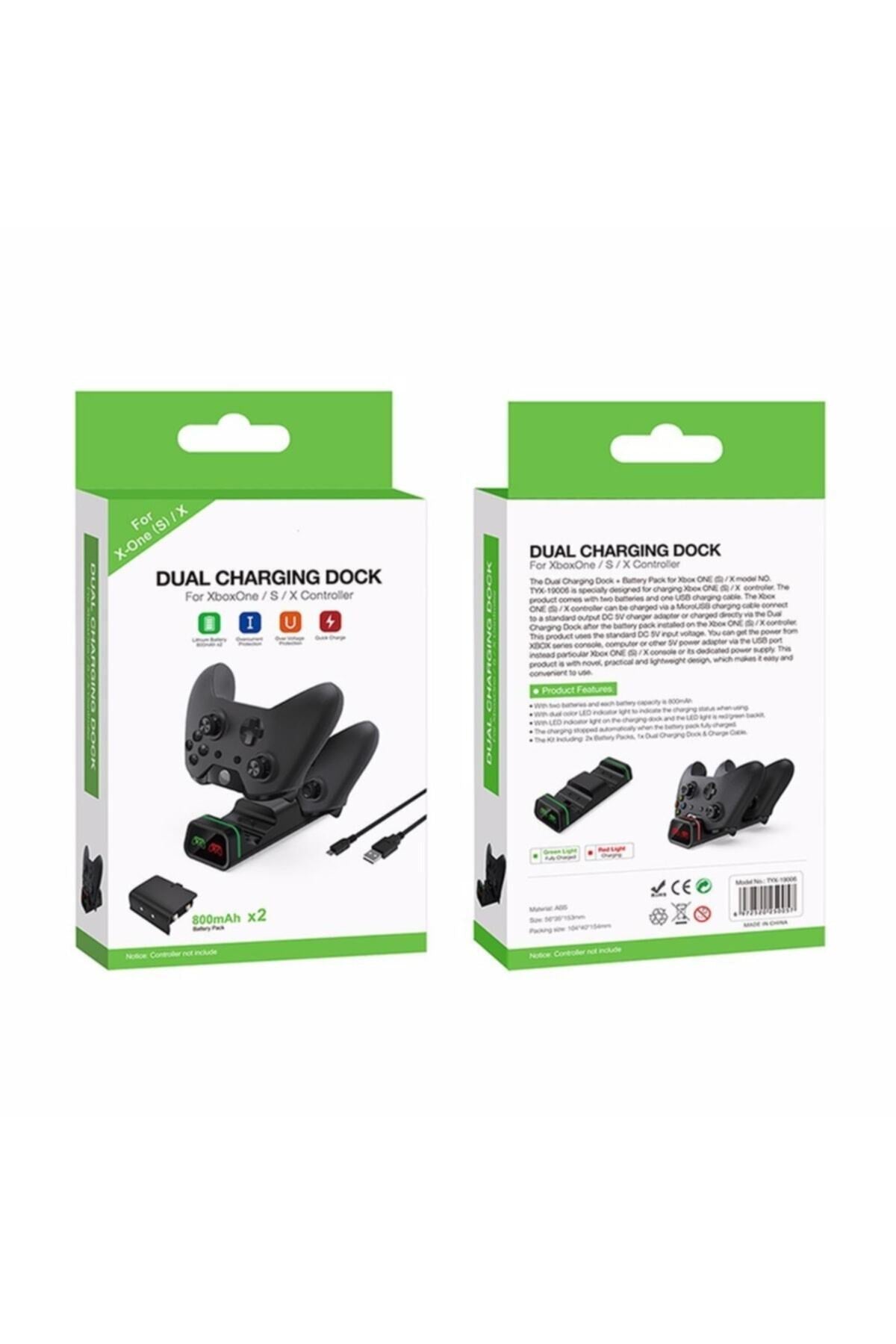 Dobe Tyx-19006 Led Xbox One-X-S 800Mah Joystick Pil Şarj Stand